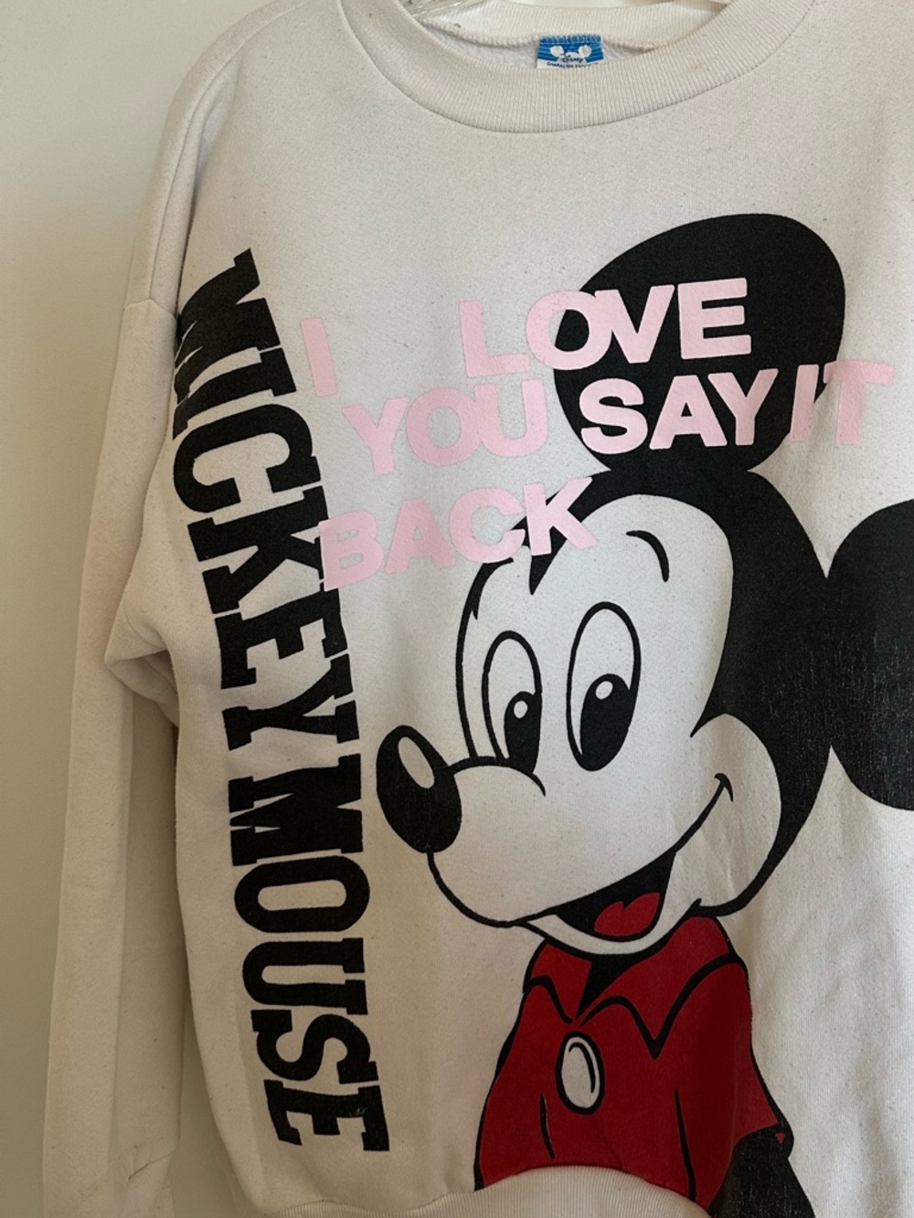 VINTAGE Mickey Mouse Graphic Sweatshirt - Lonely Ghost / Ghosted Garments - Picture 2 of 5